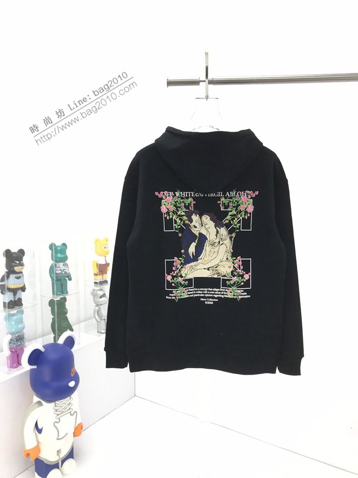 Off-White男裝 OFF新款羅密歐3D立體印花全棉連帽衛衣 男女同款  ydi3018